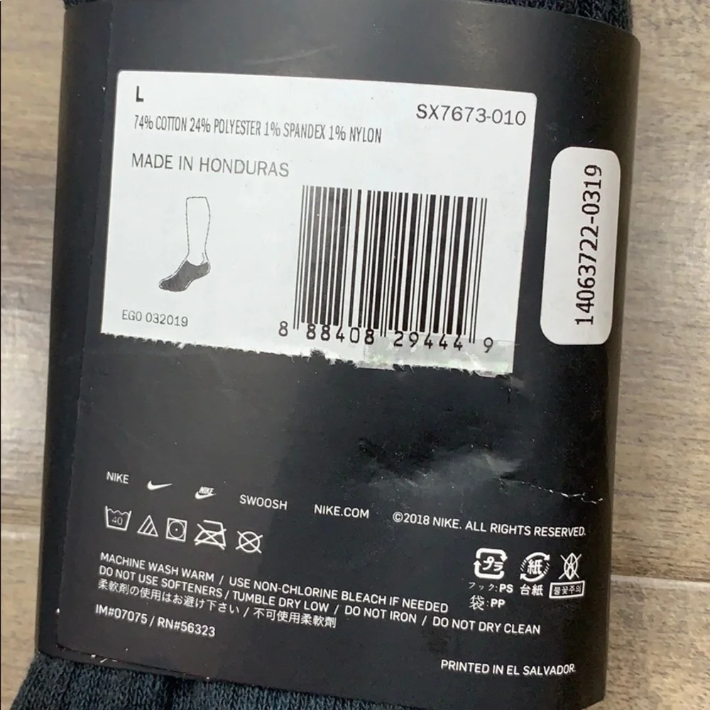 NIKE 3 pairs set EVERYDAY COTTON CUSHIONED NO SHOW men’s socks